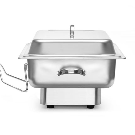 HENDI Chafing dish elektrisch Pollina – Profi Line – 9 l – Silber – 230 V / 900 W – 587 × 440 × 273 mm – weitere Produktansicht