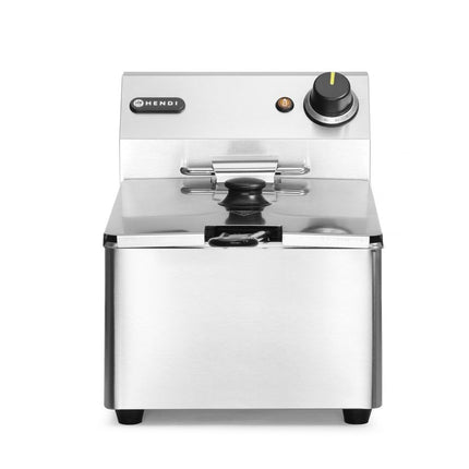 HENDI Fritteuse Kitchen Line - 6 l – Kitchen Line – 6 l – 230 V / 3300 W – 269 × 430 × 300 mm – Produktansicht