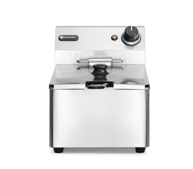 HENDI Fritteuse Kitchen Line - 6 l – Kitchen Line – 6 l – 230 V / 3300 W – 269 × 430 × 300 mm – Produktansicht