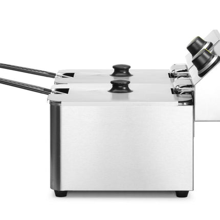 HENDI Kitchen Line Fritteuse 2 × 8 l – 7.0 kW | 230 V – weitere Produktansicht