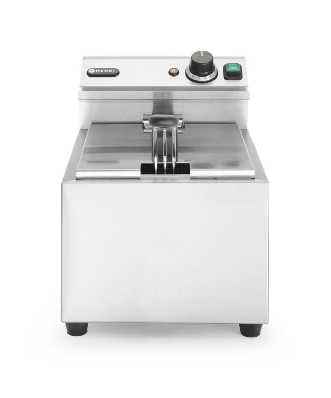 HENDI Fritteuse Profi Line – 8 l – Profi Line – 8 l – 230 V / 3500 W – 305 × 460 × 369 mm – Produktansicht