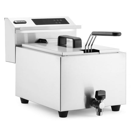 HENDI Friteuse Profi Line digital - mit Ablasshahn - 8 l – Profi Line – 8 l – 230 V / 3500 W – 305 × 515 × 345 mm – weitere Produktansicht