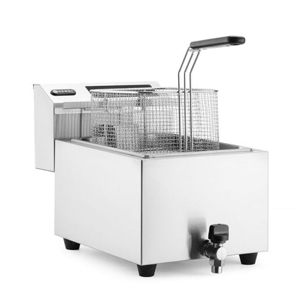 HENDI Friteuse Profi Line digital - mit Ablasshahn - 8 l – Profi Line – 8 l – 230 V / 3500 W – 305 × 515 × 345 mm – weitere Produktansicht