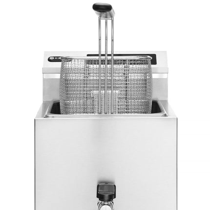 HENDI Friteuse Profi Line digital - mit Ablasshahn - 8 l – Profi Line – 8 l – 230 V / 3500 W – 305 × 515 × 345 mm – weitere Produktansicht