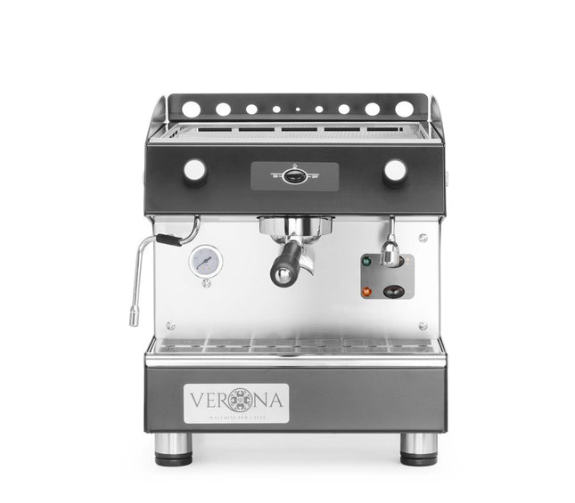 Verona Kaffeemaschine Romeo Easy –  1-gruppig –  halbautomatisch – 230 V / 1800 W – 375 × 530 × H 485 mm  – Produktansicht