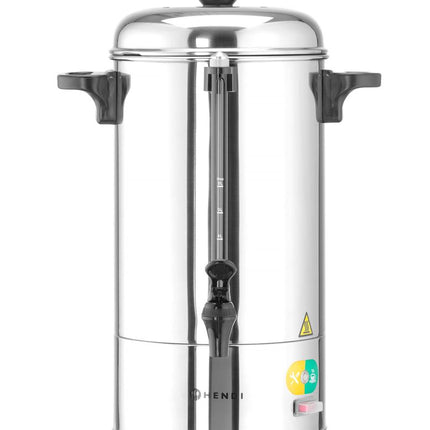 HENDI Perkolatoren einwandig – 6 l – 230 V / 1500 W – 355 × 355 × 470 mm – Produktansicht