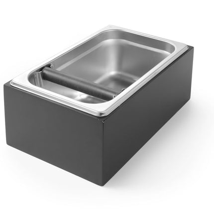 HENDI Kaffeesatz-Abklopfbehälter – 275 × 175 × 110 mm – Produktansicht