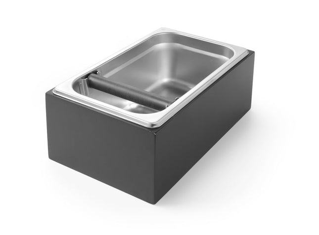 HENDI Kaffeesatz-Abklopfbehälter – 275 × 175 × 110 mm – Produktansicht