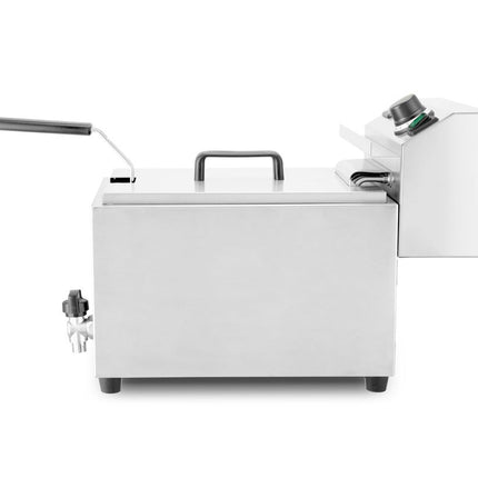 HENDI Fritteuse XL mit Ablasshahn – Profi Line – 10 l – 400 V / 6600 W – 300 × 585 × 377 mm – weitere Produktansicht