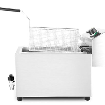HENDI Fritteuse XL mit Ablasshahn – Profi Line – 10 l – 400 V / 6600 W – 300 × 585 × 377 mm – weitere Produktansicht