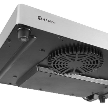 HENDI Warmhalteplatte Induktion Kitchen Line – Kitchen Line – 230 V / 800 W – 455 × 333 × 65 mm – Detailansicht
