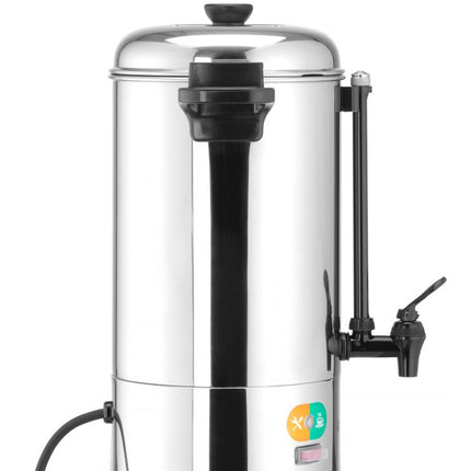 HENDI Heißgetränkespender – 9 l – Silber – 230 V / 2200 W – 340 × 227 × 468 mm – weitere Produktansicht