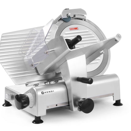 HENDI Aufschnittmaschine 300 Profi Line – Profi Line – 230 V / 420 W – 602 × 573 × 456 mm – Produktansicht