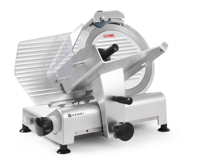 HENDI Aufschnittmaschine 300 Profi Line – Profi Line – 230 V / 420 W – 602 × 573 × 456 mm – Produktansicht