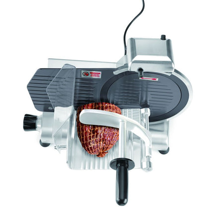 HENDI Aufschnittmaschine 250 – Kitchen Line – 230 V / 150 W – 494 × 402 × H 398 mm – Detailansicht 2