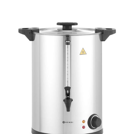 HENDI Heißgetränkespender einwandig – 20 l – 230 V / 2500 W – ≈ 130 Tassen in 42 Min – 415 × 382 × H 480 mm – Produktansicht