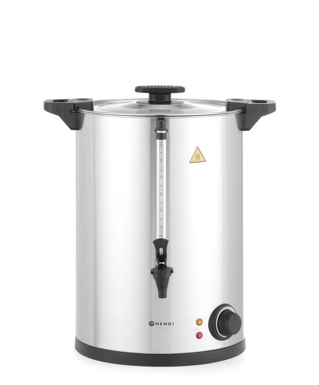 HENDI Heißgetränkespender einwandig – 20 l – 230 V / 2500 W – ≈ 130 Tassen in 42 Min – 415 × 382 × H 480 mm – Produktansicht