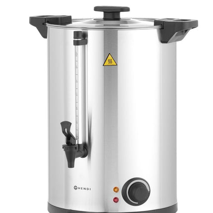 HENDI Heißgetränkespender doppelwandig – 18 l – 230 V / 2500 W – ≈ 120 Tassen in 37 Min – 415 × 382 × H 480 mm – Weitere Produktansicht