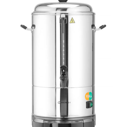 HENDI Kaffee-Perkolatoren – doppelwandig – 10 l – 230 V / 1500 W – 370 × 390 × 525 mm – Produktansicht