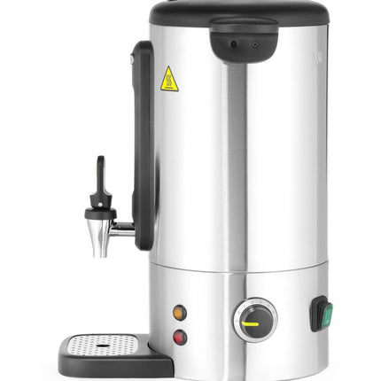 HENDI Heißgetränkespender UNIQ – designed by Robert Bronwasser – 9 l – Silber – 230 V / 950 W – 307 × 330 × 450 mm – weitere Produktansicht