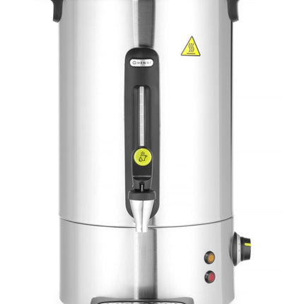 HENDI Heißgetränkespender UNIQ – designed by Robert Bronwasser – 16 l – Silber – 230 V / 1650 W – 357 × 380 × 502 mm – Produktansicht