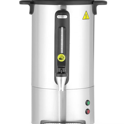 HENDI Perkolator UNIQ – designed by Robert Bronwasser – 7 l – Silber – 230 V / 1050 W – 307 × 330 × 450 mm – Produktansicht