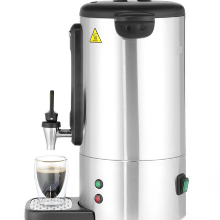 HENDI Perkolator UNIQ – designed by Robert Bronwasser – 7 l – Silber – 230 V / 1050 W – 307 × 330 × 450 mm – weitere Produktansicht