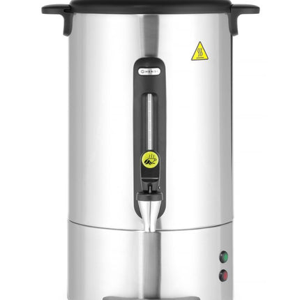 HENDI Perkolator UNIQ – designed by Robert Bronwasser – 14 l – Silber – 230 V / 1750 W – 357 × 380 × 502 mm – Produktansicht