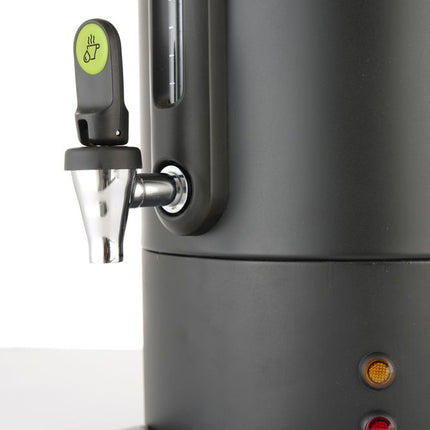 HENDI Heißgetränkespender UNIQ – designed by Robert Bronwasser – 9 l – Schwarz – 230 V / 950 W – 307 × 330 × 450 mm – weitere Produktansicht