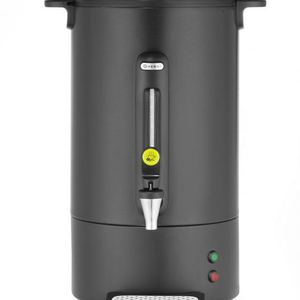 HENDI Perkolator UNIQ – designed by Robert Bronwasser – 14 l – Schwarz – 230 V / 1750 W – 357 × 380 × 502 mm – Produktansicht
