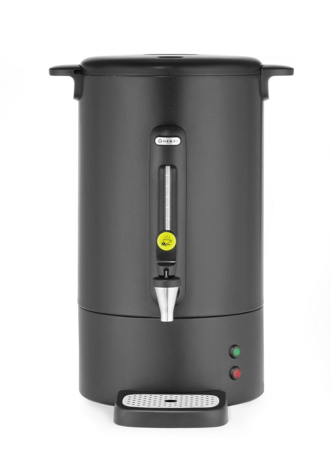 HENDI Perkolator UNIQ – designed by Robert Bronwasser – 14 l – Schwarz – 230 V / 1750 W – 357 × 380 × 502 mm – Produktansicht