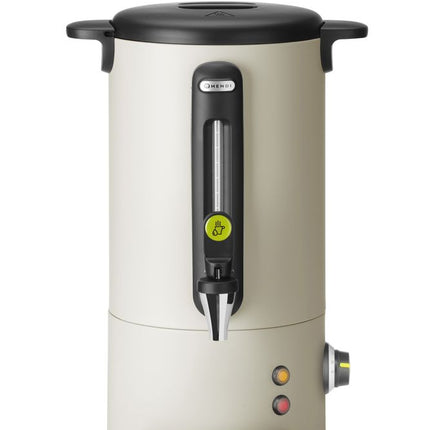 HENDI Heißgetränkespender UNIQ – designed by Robert Bronwasser – 9 l – Creme – 230 V / 950 W – 307 × 330 × 450 mm – weitere Produktansicht