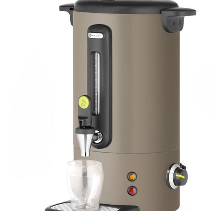 HENDI Heißgetränkespender UNIQ – designed by Robert Bronwasser – 9 l – Taupe – 230 V / 950 W – 307 × 330 × 450 mm – weitere Produktansicht
