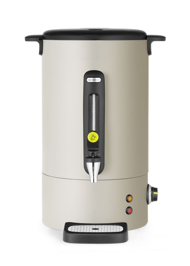 HENDI Heißgetränkespender UNIQ – designed by Robert Bronwasser – 16 l – Creme – 230 V / 1650 W – 357 × 380 × 502 mm – Produktansicht