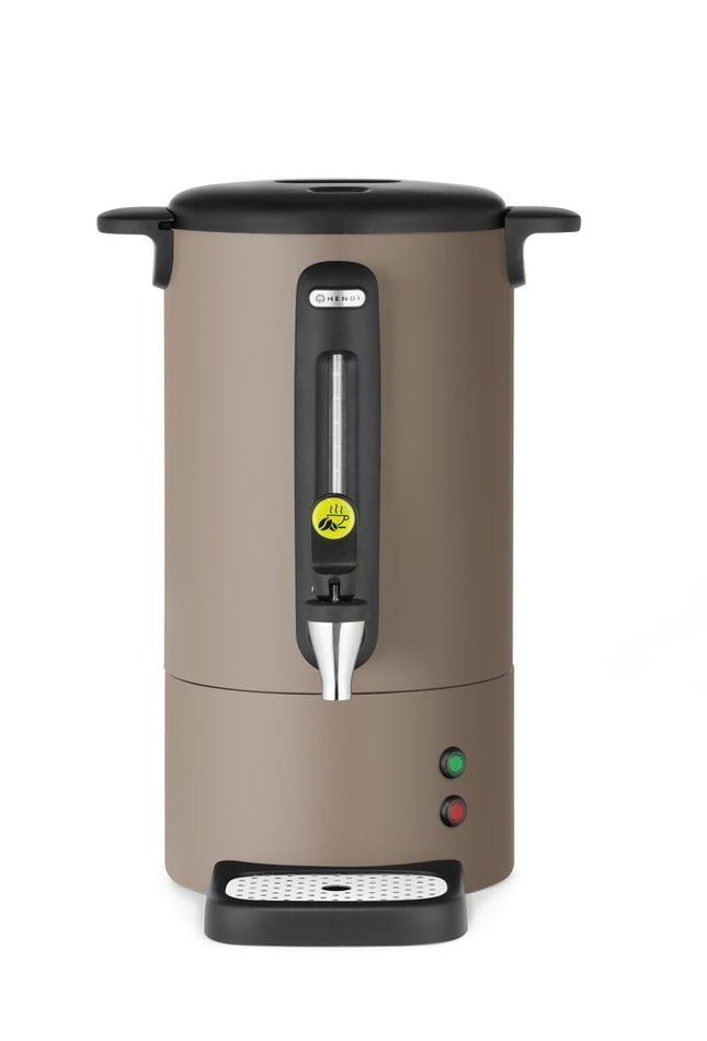 HENDI Perkolator UNIQ – designed by Robert Bronwasser – 7 l – Taupe – 230 V / 1050 W – 307 × 330 × 450 mm – Produktansicht