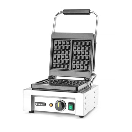 HENDI Waffeleisen 'Liège' – 230 V / 1500 W – 330 × 437 × 251 mm – weitere Produktansicht