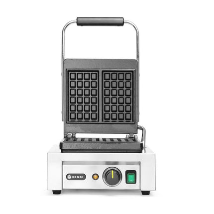 HENDI Waffeleisen 'Liège' – 230 V / 1500 W – 330 × 437 × 251 mm – Produktansicht