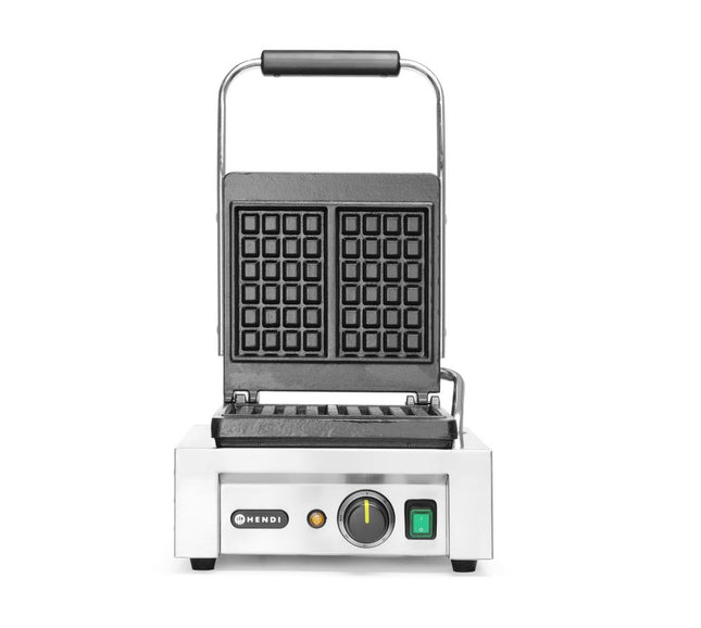 HENDI Waffeleisen 'Liège' – 230 V / 1500 W – 330 × 437 × 251 mm – Produktansicht