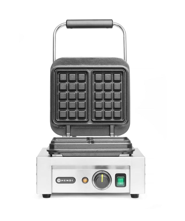 HENDI Waffeleisen 'Brüssel' – 230 V / 2200 W – 330 × 520 × 277 mm – Produktansicht