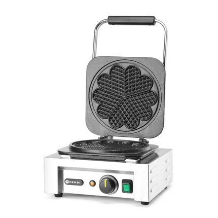 HENDI Waffeleisen 'Herz' – 230 V / 2200 W – 330 × 543 × 251 mm – weitere Produktansicht