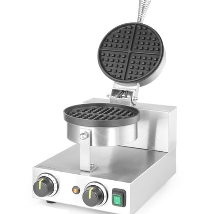 HENDI Waffeleisen rund – 230 V / 1000 W – 250 × 491 × 285 mm – weitere Produktansicht