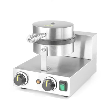 HENDI Waffeleisen rund – 230 V / 1000 W – 250 × 491 × 285 mm – weitere Produktansicht