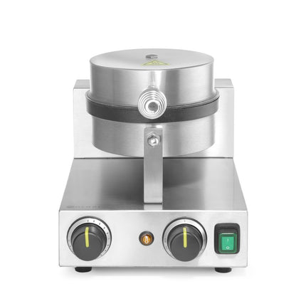 HENDI Waffeleisen rund – 230 V / 1000 W – 250 × 491 × 285 mm – weitere Produktansicht