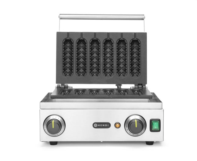 HENDI Waffeleisen 'Corn Dog' – 230 V / 1550 W – 390 × 378 × 229 mm – Produktansicht