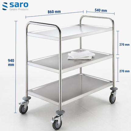 Saro Transportwagen / Servierwagen Modell BASTIAN - Produktinformationen und Vorteile 4