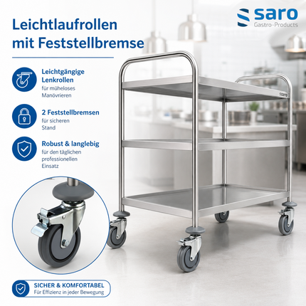 Saro Transportwagen / Servierwagen Modell BASTIAN - Produktinformationen und Vorteile 5