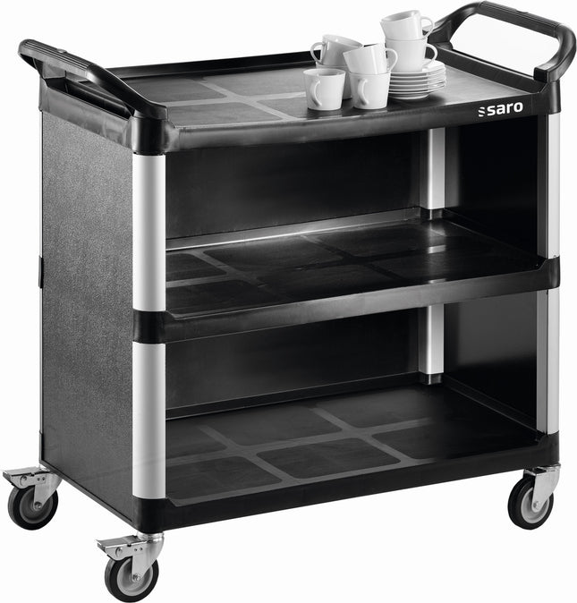 Saro Transportwagen / Servierwagen Modell ZOKA 2 Kunststoff Leichtmetall