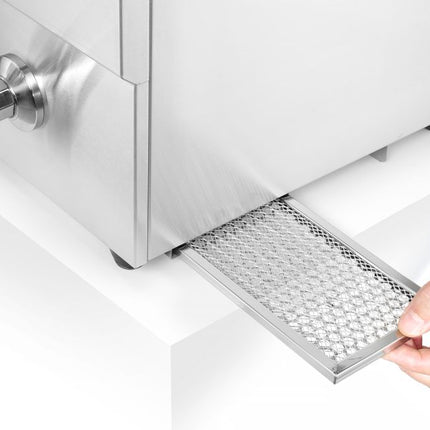 HENDI Induktionsfritteuse - mit Ablasshahn 2 × 8 l – Profi Line – 16 l – 230 V / 7000 W – 577 × 609 × 410 mm – weitere Produktansicht