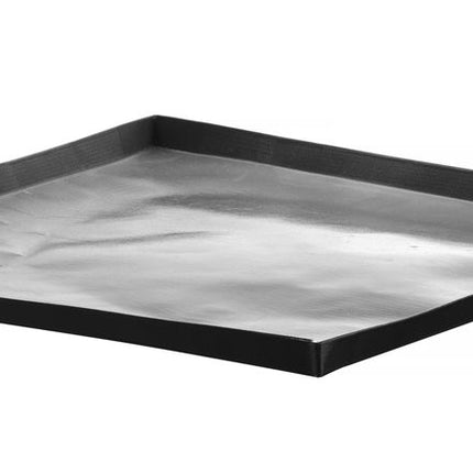 HENDI Hochgeschwindigkeits-Backblech –  Antihaftbeschichtet – Quadratisch – Schwarz – 280 × 280 × H 15 mm – Produktansicht