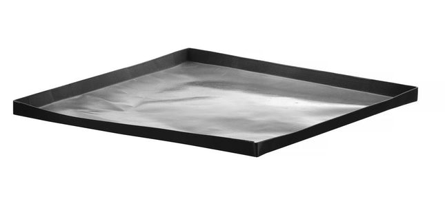 HENDI Hochgeschwindigkeits-Backblech –  Antihaftbeschichtet – Quadratisch – Schwarz – 280 × 280 × H 15 mm – Produktansicht